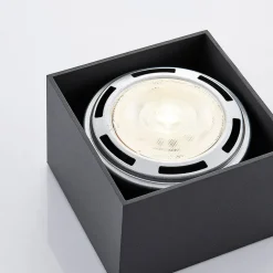 Arcchio Mabel plafondspot, 12 cm x 12 cm, grijs, GU10