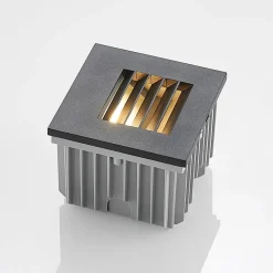 Arcchio Makio wand inbouwlamp, zwart, G9, IP65