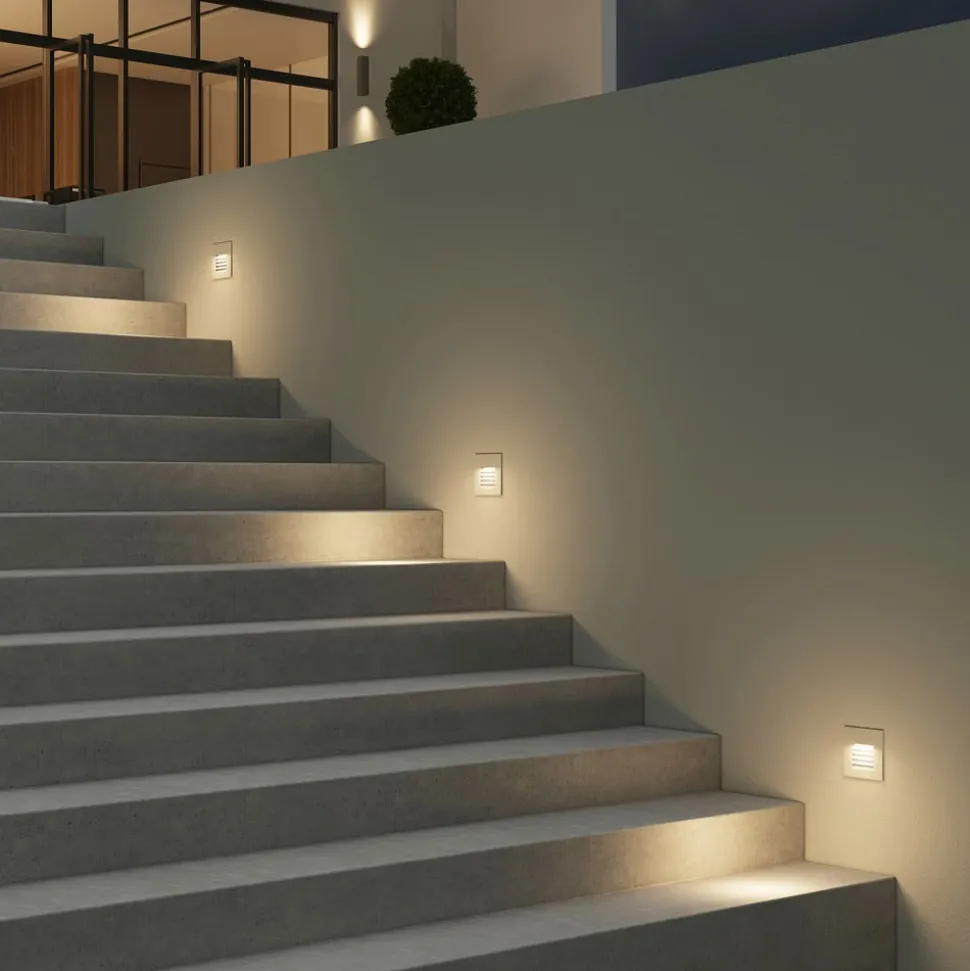 Arcchio Makio wand inbouwlamp, wit, G9, IP65