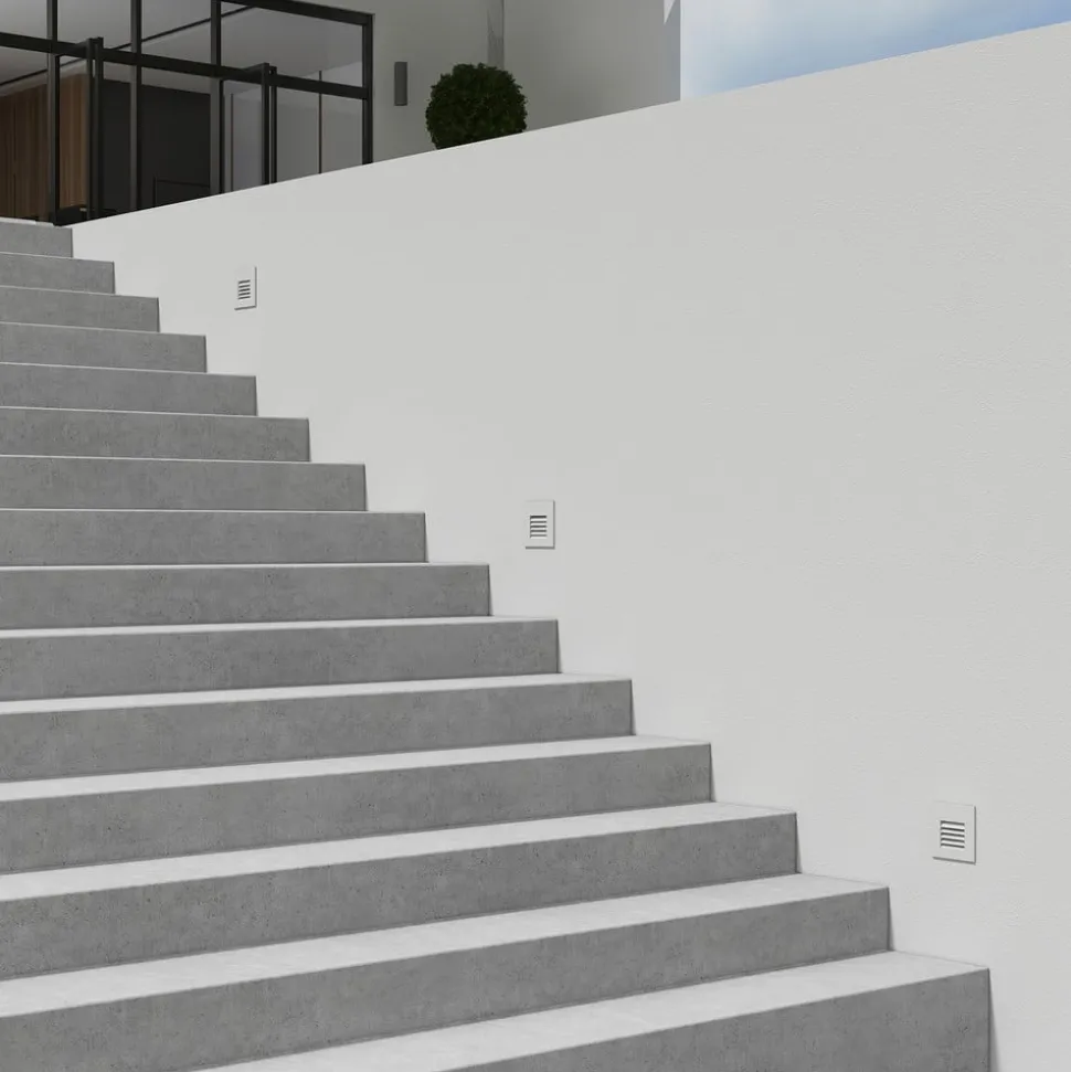 Arcchio Makio wand inbouwlamp, wit, G9, IP65