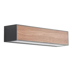 Arcchio Miraz wandlamp, E27, houtlook