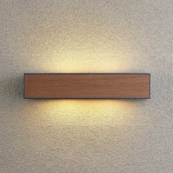 Arcchio Miraz wandlamp, E27, houtlook