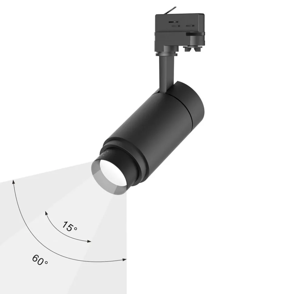 Arcchio Nanna LED rail spot zwart 4000K 12W