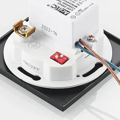 Arcchio Neru LED inbouwlamp sensor hoekig, zwart