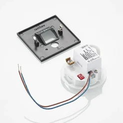 Arcchio Neru LED inbouwlamp sensor hoekig, zwart