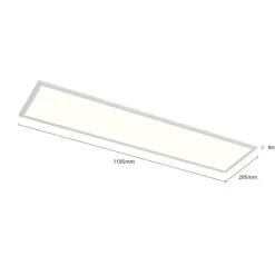 Arcchio Nesley LED paneel, 120 cm, 4.000 K, wit