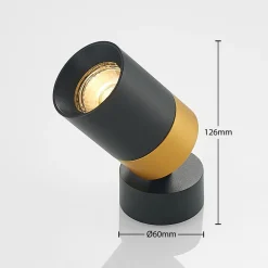 Arcchio Nikora plafondspot, 1-lamp, rond