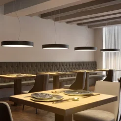 Arcchio Noabelle LED hanglamp, zwart, 80 cm