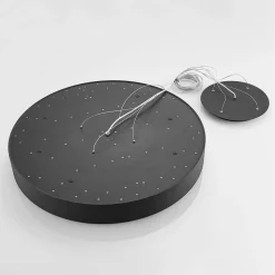 Arcchio Noabelle LED hanglamp, zwart, 80 cm