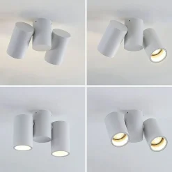 Arcchio plafondlamp Gesina, 2-lichts, wit, aluminium, 17,5 cm