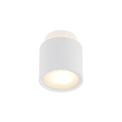 Arcchio plafondlamp Walisa, Ø 10 cm, wit, diffuser, GU10