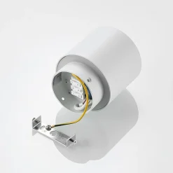 Arcchio plafondlamp Walisa, Ø 10 cm, wit, diffuser, GU10