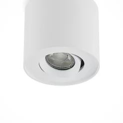 Arcchio plafondlamp Walisa, Ø 10 cm, wit, metaal, GU10