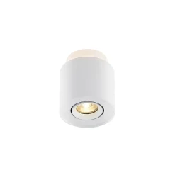 Arcchio plafondlamp Walisa, Ø 10 cm, wit, metaal, GU10