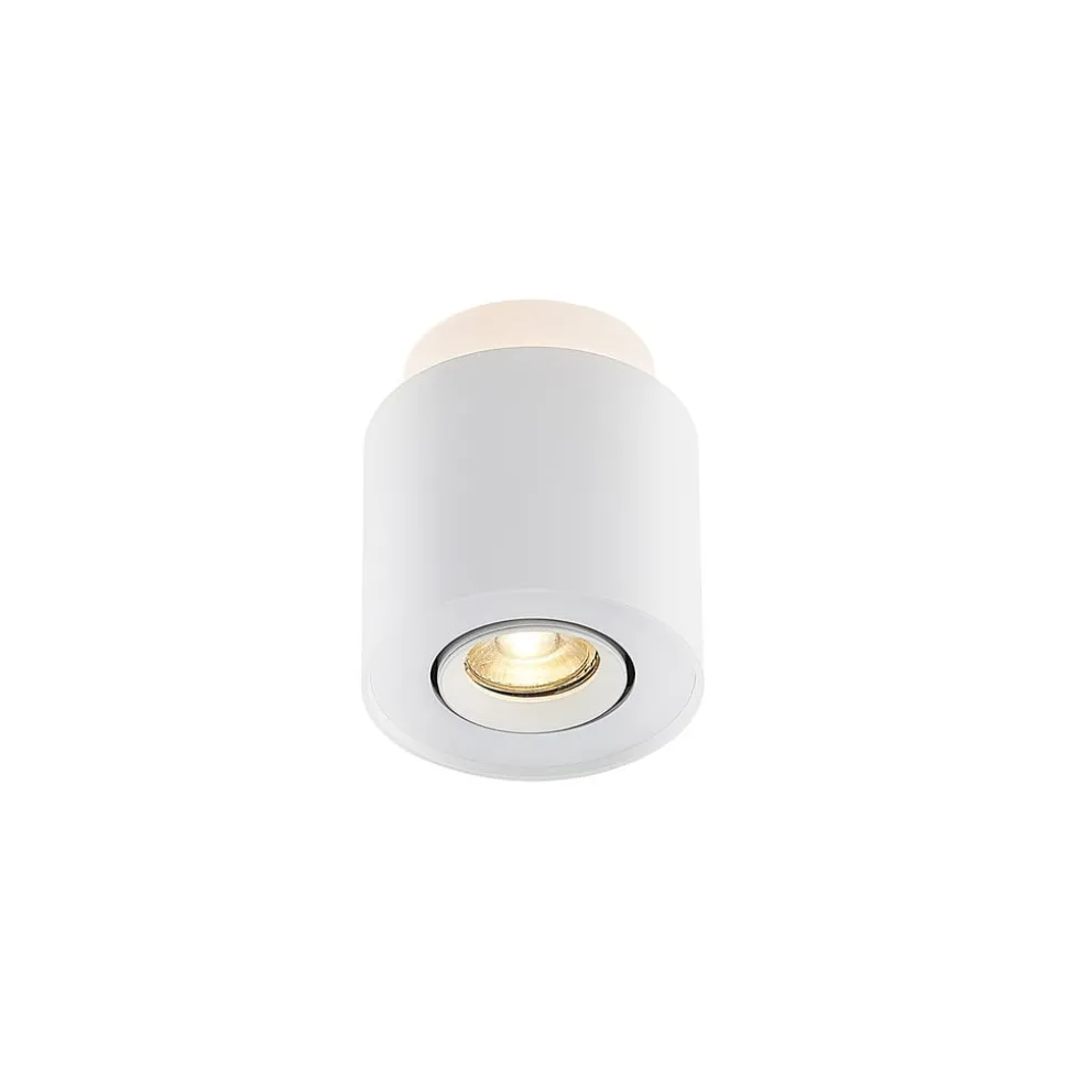 Arcchio plafondlamp Walisa, Ø 10 cm, wit, metaal, GU10