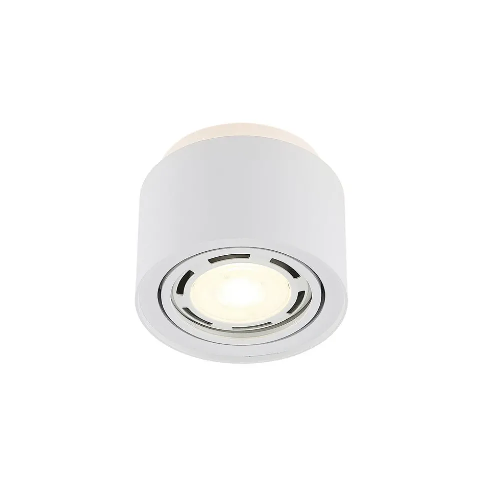 Arcchio plafondlamp Walisa, Ø 15 cm, wit, metaal, GU10
