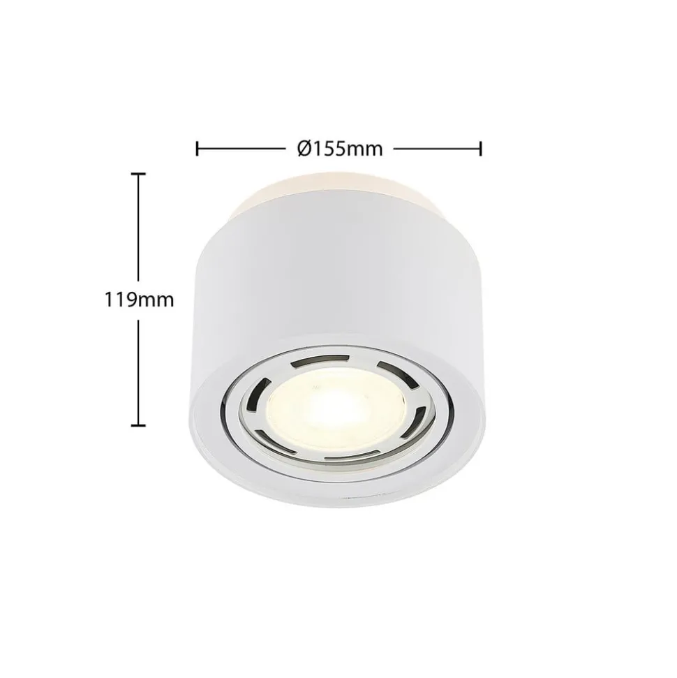 Arcchio plafondlamp Walisa, Ø 15 cm, rond, wit, set van 3