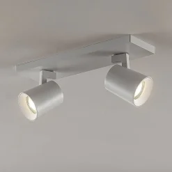 Arcchio plafondspot Iavo, 30 cm, wit, 2-lamps, metaal