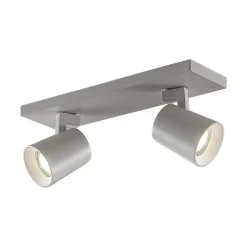 Arcchio plafondspot Iavo, 30 cm, wit, 2-lamps, metaal