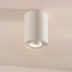 Arcchio plafondspot Jolina, rond, wit, 13 cm, metaal