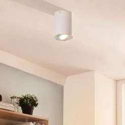 Arcchio plafondspot Jolina, rond, wit, 13 cm, metaal