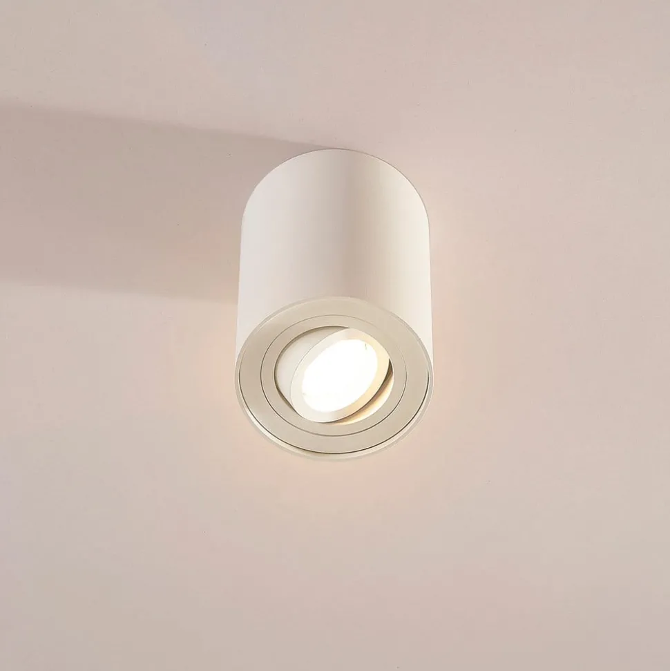 Arcchio plafondspot Jolina, rond, wit, 13 cm, metaal