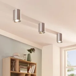 Arcchio plafondspot Jolina, rond, set van 2, aluminium