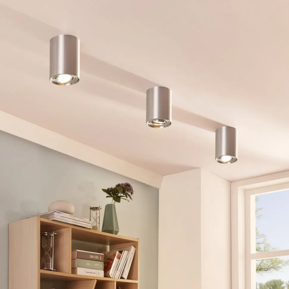 Arcchio plafondspot Jolina, rond, set van 2, aluminium