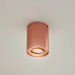 Arcchio plafondspot Jolina, rond, koper, 13 cm, metaal