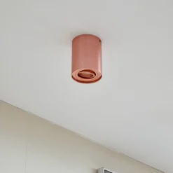 Arcchio plafondspot Jolina, rond, koper, 13 cm, metaal