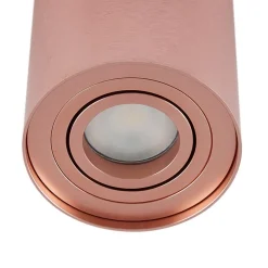 Arcchio plafondspot Jolina, rond, koper, 13 cm, metaal