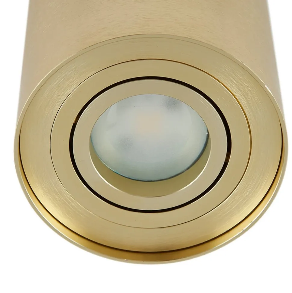 Arcchio plafondspot Jolina, rond, goud, 13 cm, metaal