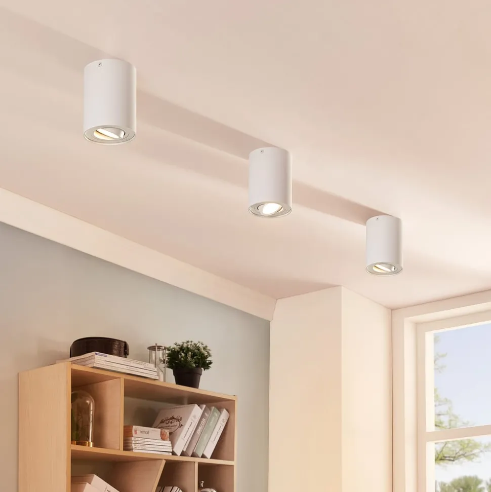 Arcchio plafondspot Jolina, rond, wit, set van 2, aluminium