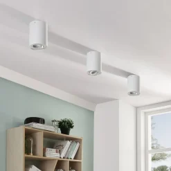 Arcchio plafondspot Jolina, rond, wit, set van 2, aluminium