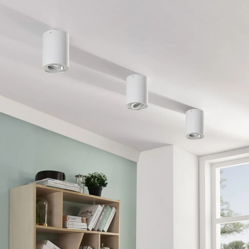 Arcchio plafondspot Jolina, rond, wit, set van 2, aluminium