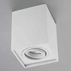 Arcchio plafondspot Jolina, hoekig, wit, set van 2, aluminium