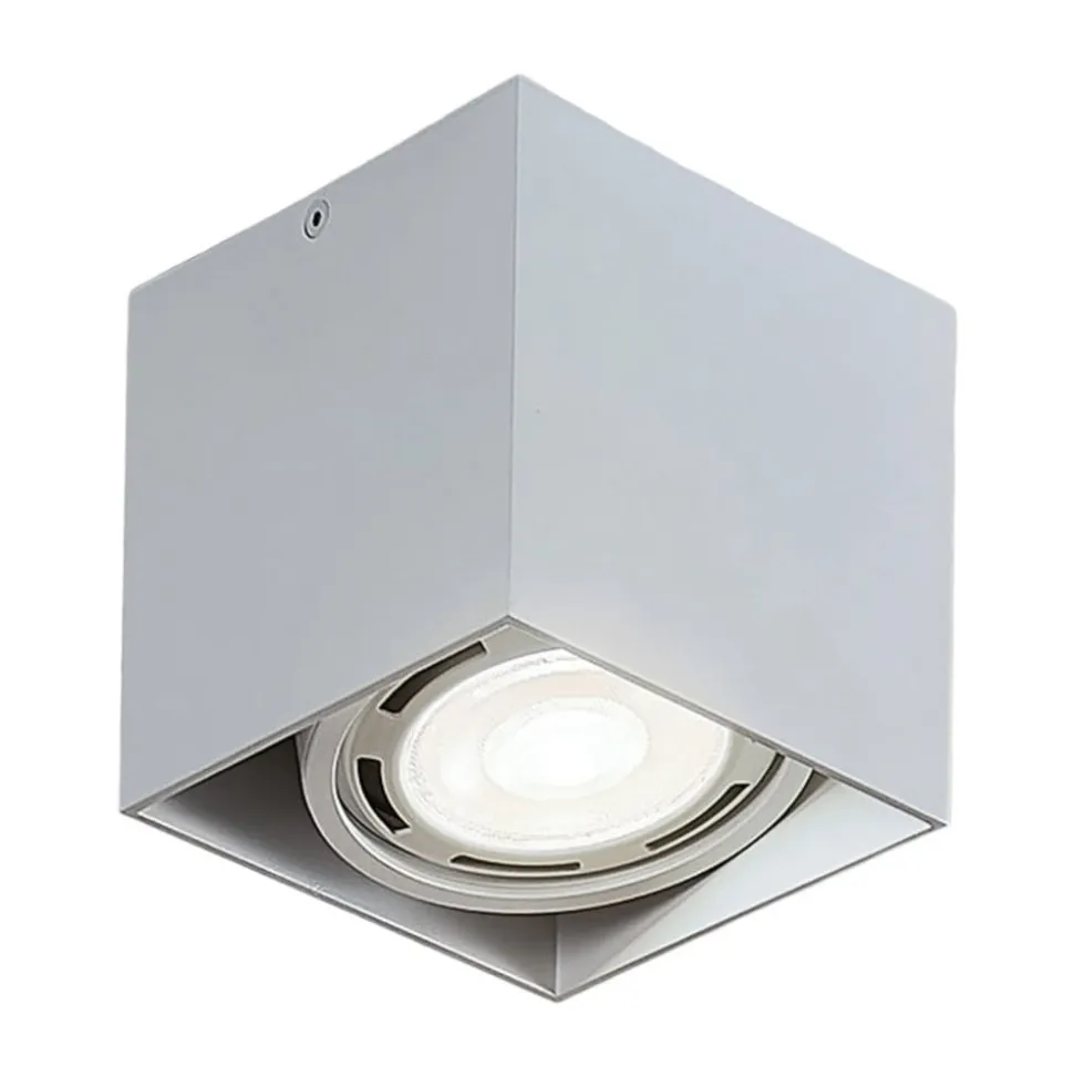 Arcchio plafondspot Mabel, 13 cm x 13 cm, wit, GU10