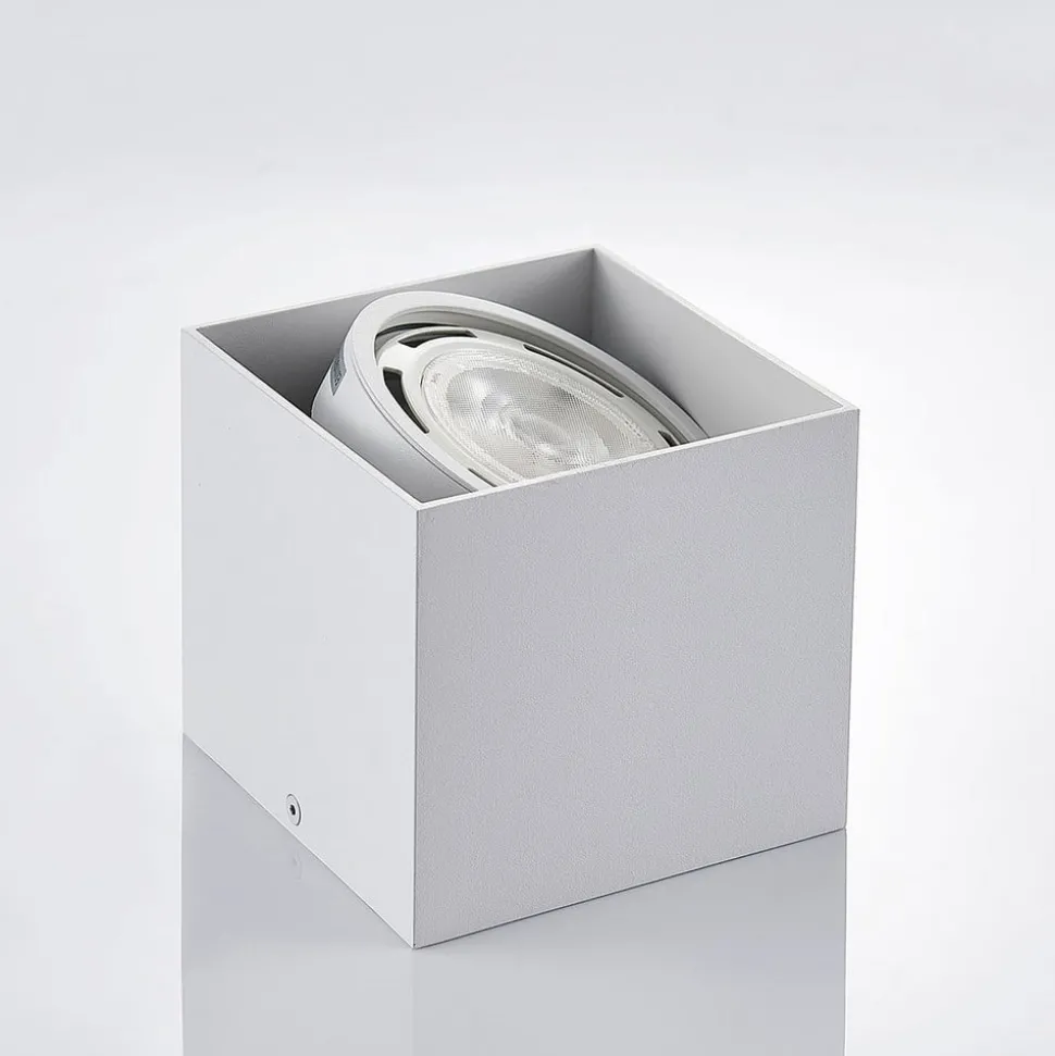 Arcchio plafondspot Mabel, 13 cm x 13 cm, wit, GU10