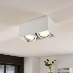Arcchio plafondspot Mabel, 2-lamps, 27 cm, wit, GU10
