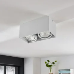 Arcchio plafondspot Mabel, 2-lamps, 27 cm, wit, GU10