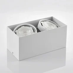 Arcchio plafondspot Mabel, 2-lamps, 27 cm, wit, GU10