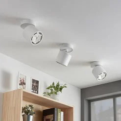 Arcchio plafondspot Mabel, Ø12cm, wit, verstelbaar, GU10