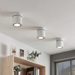 Arcchio plafondspot Mabel, Ø12cm, wit, verstelbaar, GU10