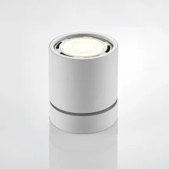 Arcchio plafondspot Mabel, Ø12cm, wit, verstelbaar, GU10