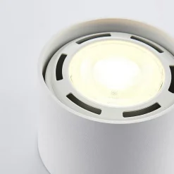 Arcchio plafondspot Mabel, Ø 12 cm, wit, metaal, GU10