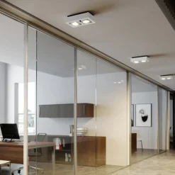 Arcchio plafondspot Ronka, 34 cm, 2-lamps, wit, GU10