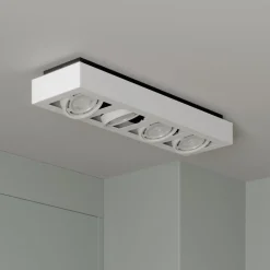 Arcchio plafondspot Ronka, 65 cm, 4-lamps, wit, GU10