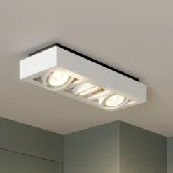 Arcchio plafondspot Ronka, 50 cm, 3-lamps, wit, GU10