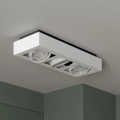 Arcchio plafondspot Ronka, 50 cm, 3-lamps, wit, GU10