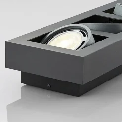 Arcchio plafondspot Ronka, 65 cm, 4-lamps, grijs, GU10